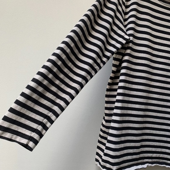 Gudrun Sjoden Top Size Large Striped Long Sleeve 100% Organic Cotton - Picture 5 of 9